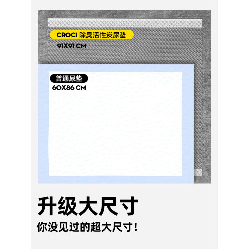 CROCI狗狗尿墊加厚吸味吸水隔尿墊寵物吸水墊一次性尿片超大尺寸