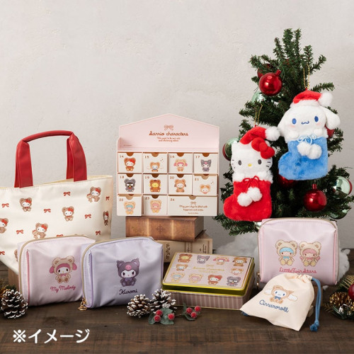 大耳牛24年10月日本版玉桂狗三麗鷗卡通動漫收納袋(泰迪熊)正品