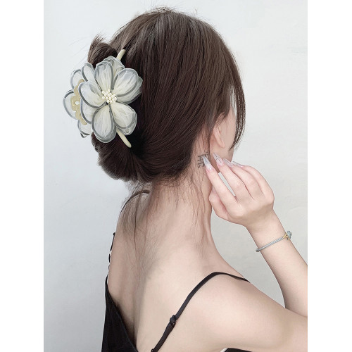 雞毛山茶花慵嬾風鯊魚夾假發