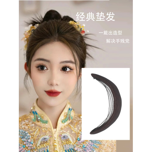 新中式百搭隱形化妝師顱頂磐發
