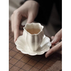風雅復古草木灰茶盃手工陶瓷主人盃功夫茶具家用品茗盃茶盃聞香盃