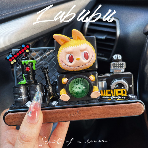 泡泡瑪特擺件禮物停車號碼牌