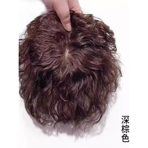 中老年人玉米燙女士羊毛卷假頭發
