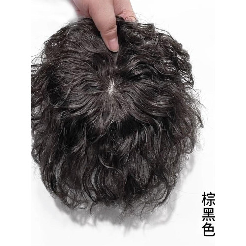 中老年人玉米燙女士羊毛卷假頭發