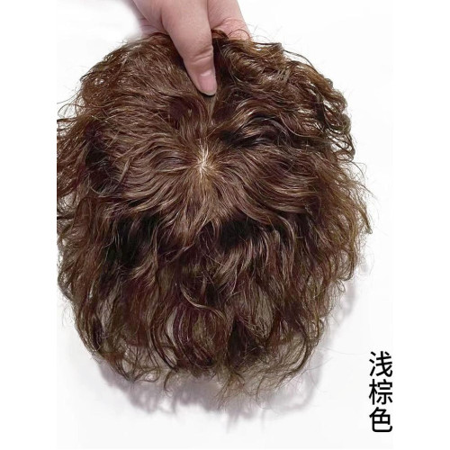 中老年人玉米燙女士羊毛卷假頭發