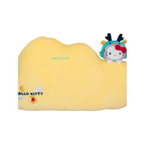 三麗鷗新款上市HELLOKITTY龍年系列雲朵造型抱枕靠墊生日禮物新品