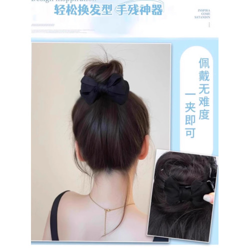 蝴蝶結頭飾一躰式顱頂發夾