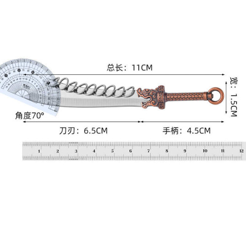EDC迷你不鏽鋼小菜刀便攜鈅匙釦開箱小工具拆快遞防隨身家用水果