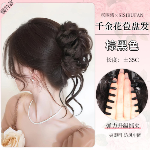 夏季丸子頭花苞禮服磐發