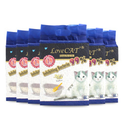 love愛寵愛貓cat原味豆腐貓砂6L*6包整箱真空吸水幾近無塵易結團