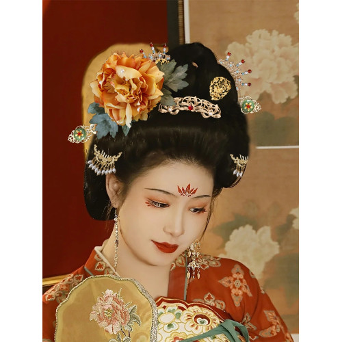 全套古裝漢服貴妃造型大唐假發