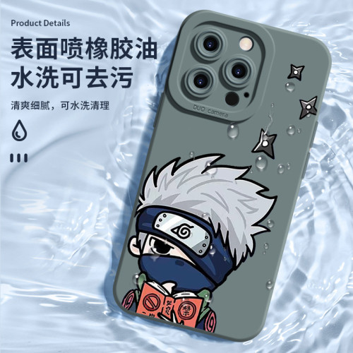 iPhone16promax卡卡西手機殼15pro日系卡通火影忍者14promax個性適用蘋果12promax手機殼鳴人13pro新款男士15