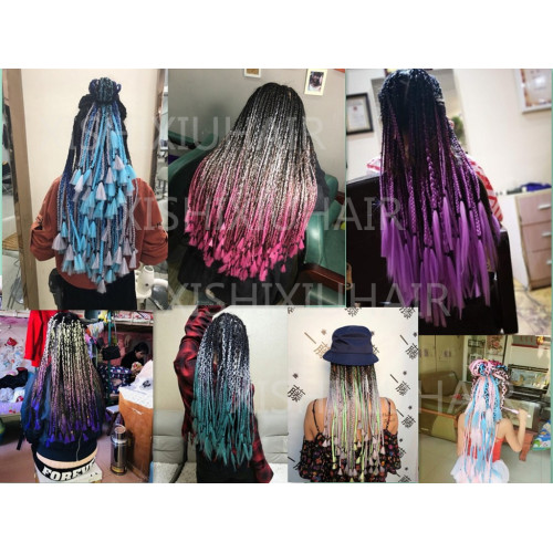 非洲黑人假發 化纖大辮子多色可選髒辮編發接發Jumbo braid hair