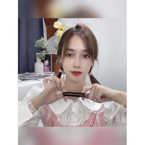 咖色系彈力少女橡皮筋耐用發繩