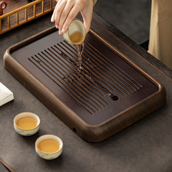 家用輕奢小型儲水式竹乾泡台茶磐