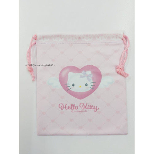 (大耳牛)24年5月日本版kitty三麗鷗卡通動漫束口佈袋正品