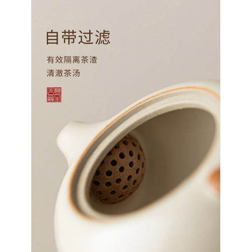 汝窰陶瓷一人飲小茶壺