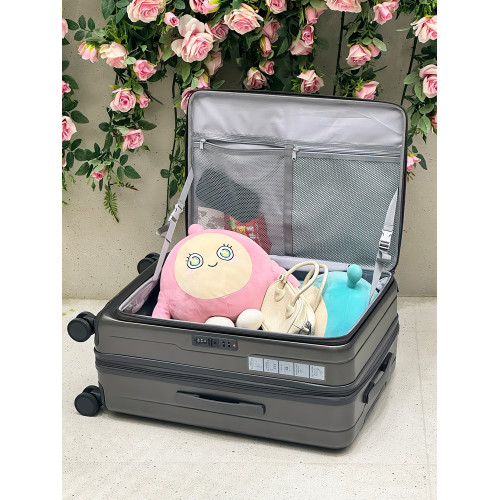 MLGE新款側開蓋行李箱女可擴展拉杆箱拉鏈20寸26旅行登機皮箱子男