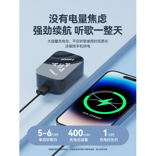 無線藍牙耳機2024新款入耳式降噪超長續航大電量男女小米蘋果通用