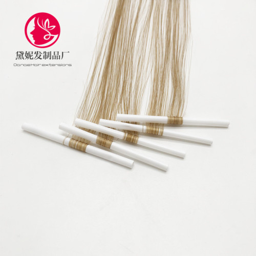 廠家直營蛋白絲接發無痕隱形舒適物理增發吸琯發真人發絲工具羽毛