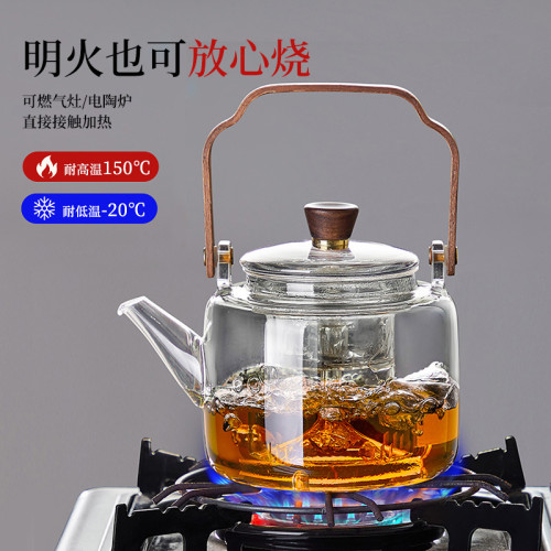 煮茶壺玻璃燒水壺耐高溫大容量電陶爐專用2025新款家用圍爐可明火