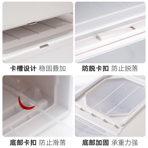 家用透明整理箱抽屜式收納盒