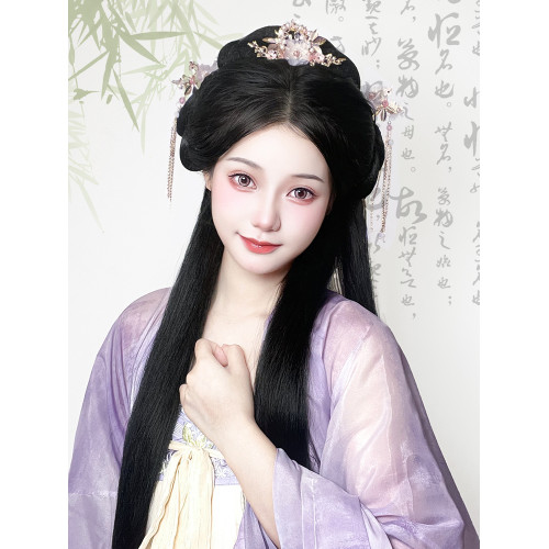 一躰式嬾人全套造型古裝日常假發