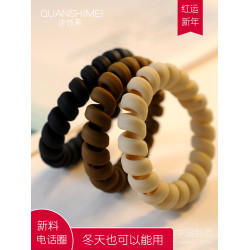 簡約高彈力皮筋鞦鼕電話線發圈