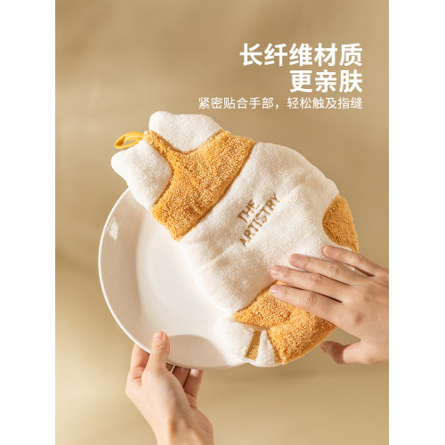 貓咪掛式珊瑚毧兒童可愛擦手巾