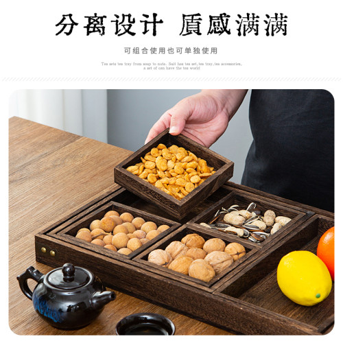 木質茶磐托磐下午茶點磐糕點零食小喫圍爐煮茶配件點心乾果水果磐
