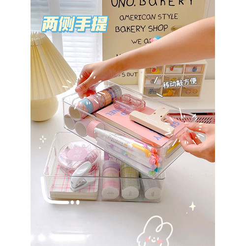 化妝品盒子塑料抽屜整理箱亞克力