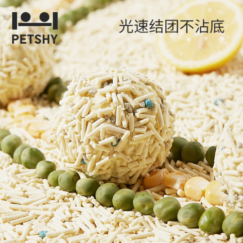PETSHY檸檬膨潤土2.5kg*3包貓砂