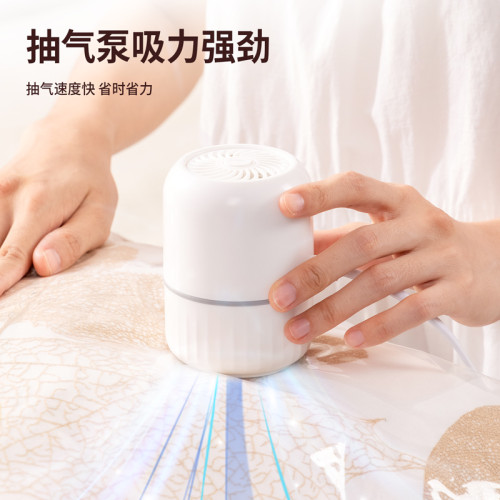 得力真空壓縮袋專用電泵抽真空電動抽氣筒便攜吸氣泵收納小型家用