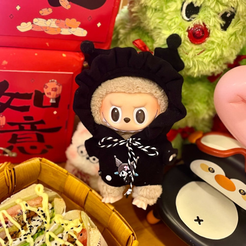 可愛Labubu公仔衣服17cm心動馬卡龍搪膠臉拉佈佈娃衣換裝著替包郵