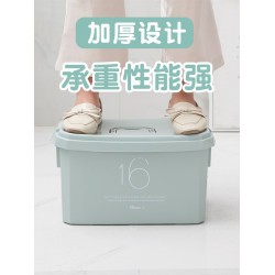 學生手提收納箱塑料家用整理箱宿捨內衣收納盒玩具零食儲物箱小號