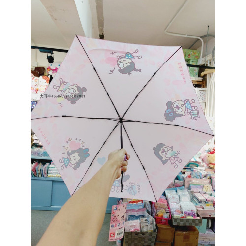 大耳牛24年6月香港版RURU三麗鷗卡通動漫三節防風縮骨雨傘正品