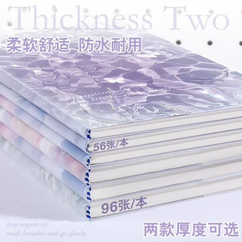 B5藝術油畫風膠套筆記本A5軟麪學生用日記本子加厚大本考研記事本