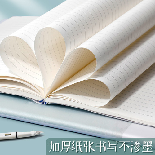 b5膠套筆記本A5學生辦公高顔值加厚日記本小清新膠套本子筆記本