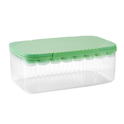 食品級矽膠冰塊模具帶蓋按壓式冰格儲冰盒自制冰塊家用冰箱制冰盒