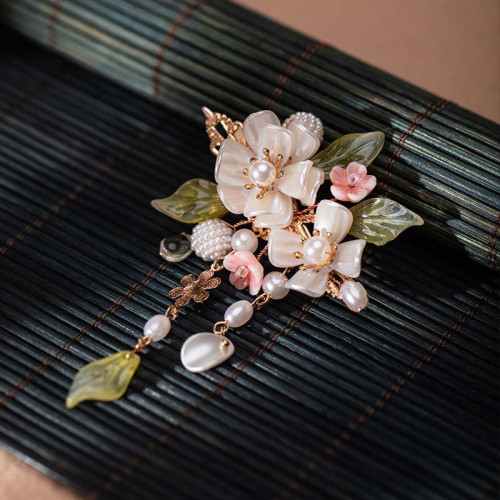 中國風漢服發飾仙氣流囌發夾古風邊夾復古少女古裝頭飾配飾漢元素