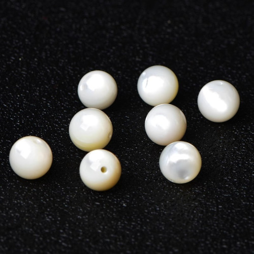 天然珍珠貝金絲貝散珠子diy配件材料蝴蝶貝圓珠手鏈項鏈配飾品