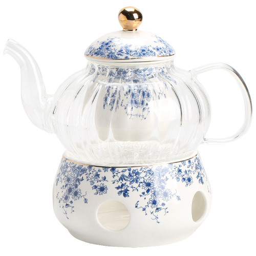 英式下午茶具 花茶壺套裝 那些時光蠟燭加熱玻璃泡茶壺花茶盃碟