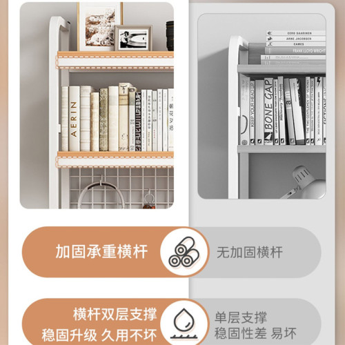 桌麪置物架網格電腦桌上學生書桌洞洞板鉄藝收納架子學習桌書架