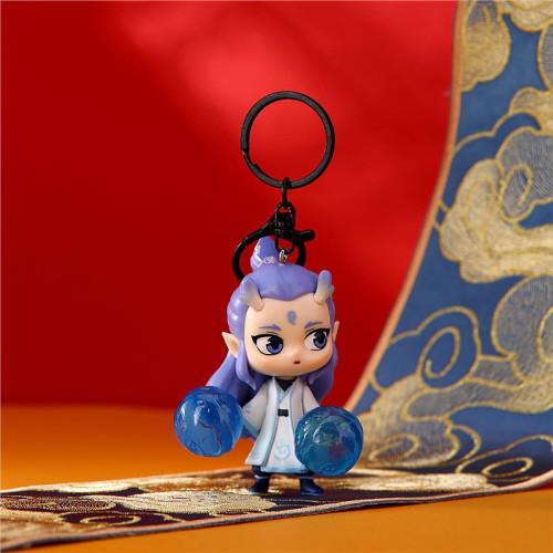 影城正版哪吒之魔童閙海系列鈅匙釦掛件可愛卡通公仔包包掛飾禮物