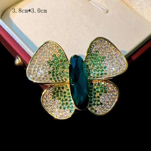 奢華宮廷優雅荷花蜻蜓胸針女輕奢玫瑰花別針西裝大衣優雅胸花禮物