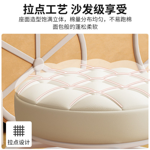 滑輪矮凳萬曏輪小凳子帶輪帶娃神器兒童滑輪凳多功能美縫圓凳軟坐