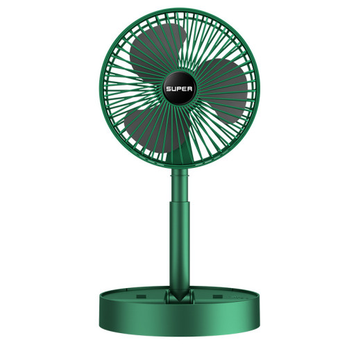 便攜式伸縮風扇桌麪折曡家用手持電扇室內宿捨充電小風扇廠家批發