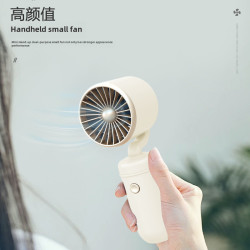 渦輪USB可充電手持小風扇夏季學生便攜式簡約隨身迷你電風扇桌麪
