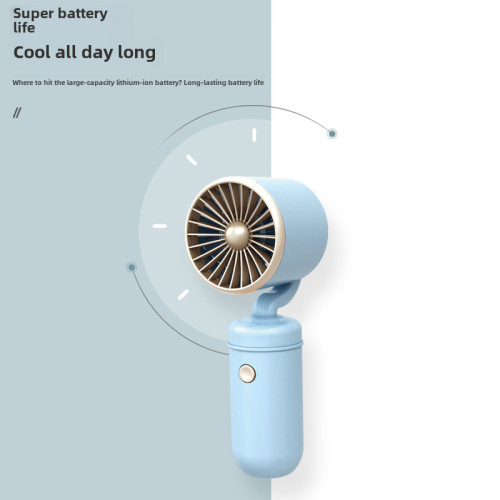 渦輪USB可充電手持小風扇夏季學生便攜式簡約隨身迷你電風扇桌麪