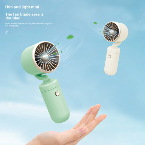 渦輪USB可充電手持小風扇夏季學生便攜式簡約隨身迷你電風扇桌麪